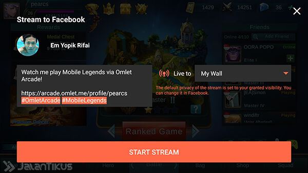 Cara Live Streaming Saat Main Game Di Android 5
