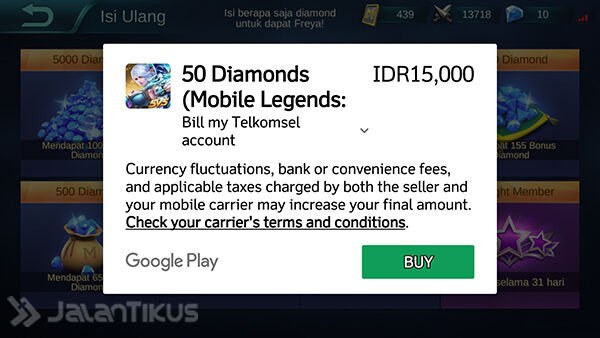 Cara Beli Diamonds Mobile Legends Pakai Pulsa Tanpa Kartu 