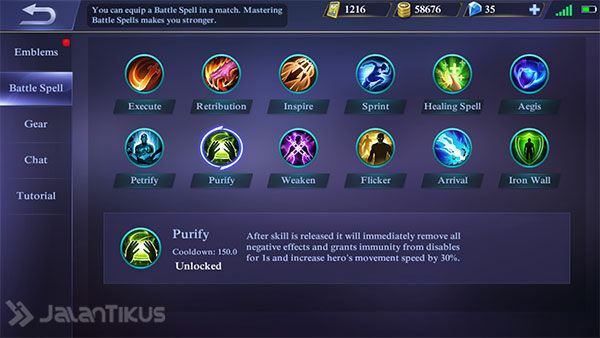 Battle Spell Bertahan Mobile Legends 1