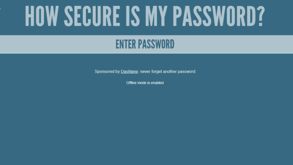 How Secure Is My Password B5a57