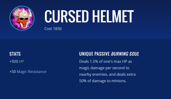 Cursed Helmet 281ed