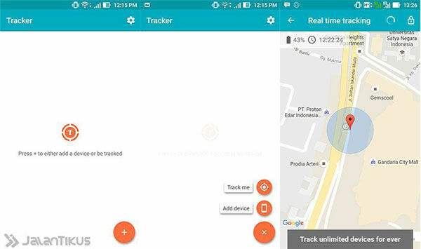 Aplikasi Android Terbaik Tracker