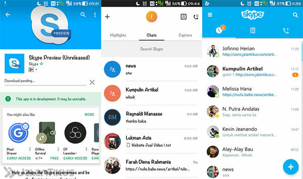 Fitur Story Di Skype