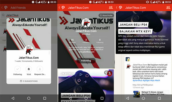 Akun Media Sosial Jalantikus