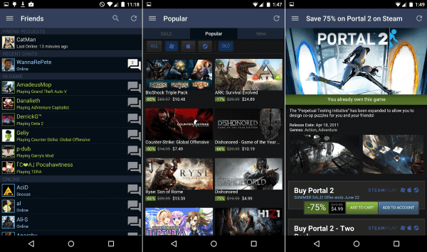 Steam For Android 1