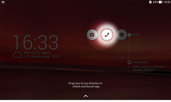 Asus Fonepad7 Lockscreen