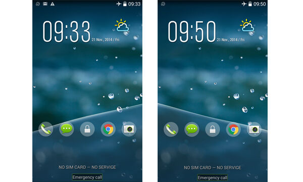 Review Acer Z500lockscreen
