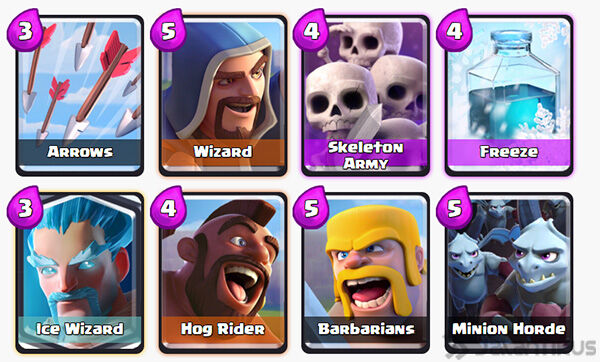 Battle Deck Hog Rider Terbaik 12