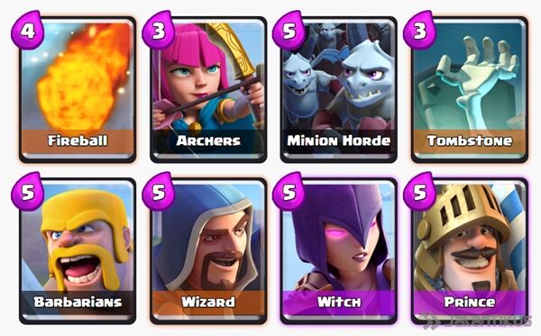 Battle Deck Witch Clash Royale 10