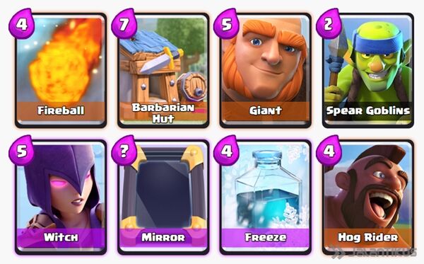 Battle Deck Witch Clash Royale 11
