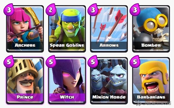 Battle Deck Witch Clash Royale 12