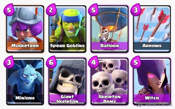 Battle Deck Witch Clash Royale 21