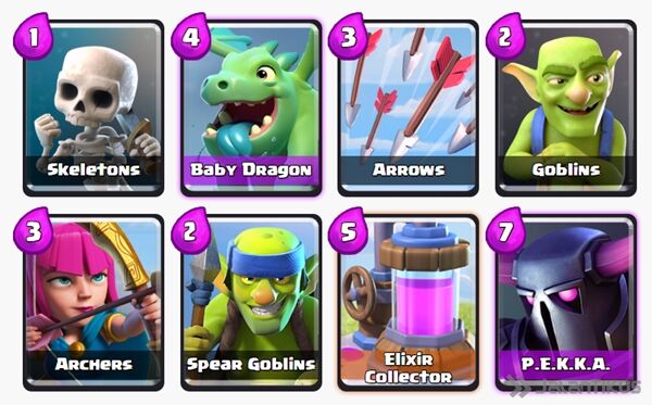 Battle Deck Baby Dragon Clash Royale 19