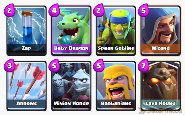 Battle Deck Lava Hound Clash Royale 6