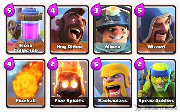 Battle Deck Miner Clash Royale 19