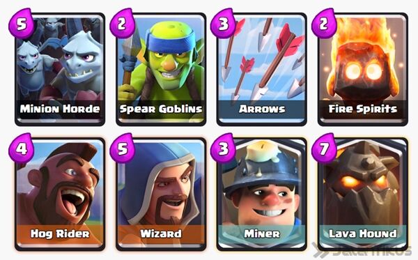 Battle Deck Miner Clash Royale 7