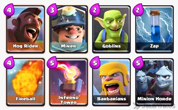 Battle Deck Miner Clash Royale 8