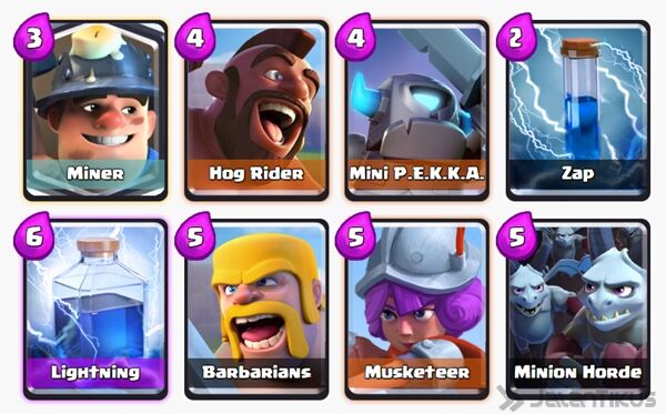 Battle Deck Miner Clash Royale 9
