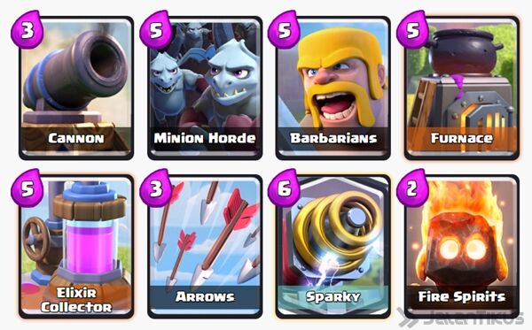 Battle Deck Sparky Clash Royale 1