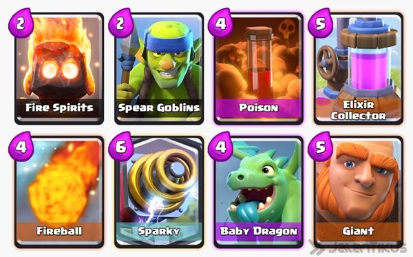 Battle Deck Sparky Clash Royale 15