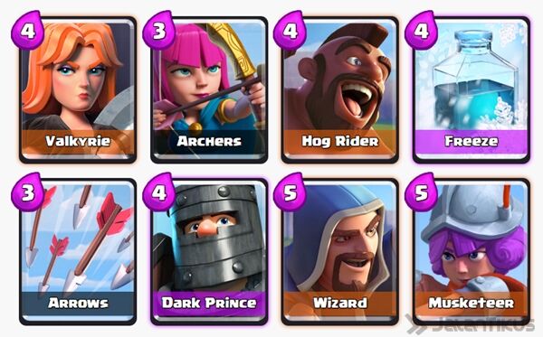 Battle Deck Dark Prince Clash Royale 2