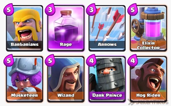 Battle Deck Dark Prince Clash Royale 22