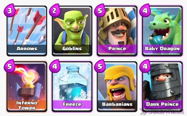 Battle Deck Dark Prince Clash Royale 25
