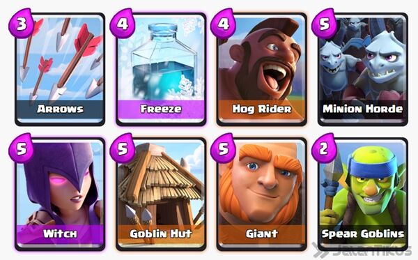 Battle Deck Giant Clash Royale 10