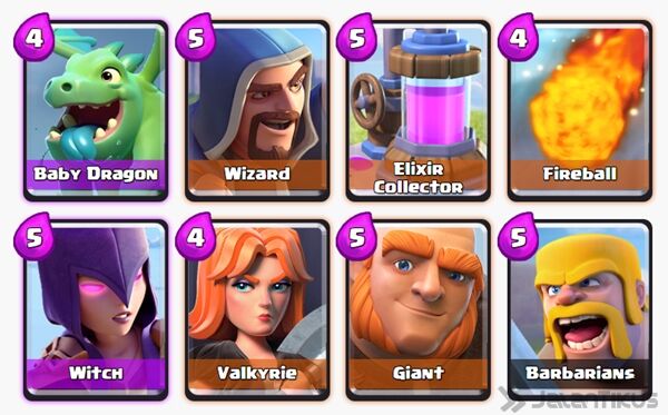 Battle Deck Giant Clash Royale 12