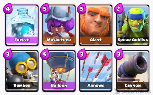 Battle Deck Giant Clash Royale 15