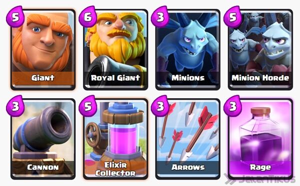 Battle Deck Giant Clash Royale 18