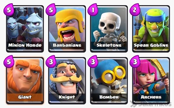 Battle Deck Giant Clash Royale 21