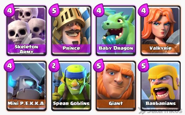 Battle Deck Giant Clash Royale 24