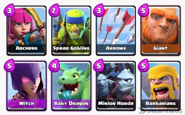 Battle Deck Giant Clash Royale 25