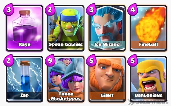 Battle Deck Giant Clash Royale 30