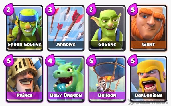 Battle Deck Giant Clash Royale 5