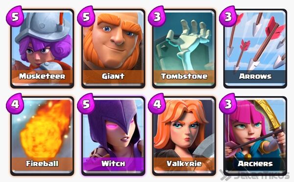 Battle Deck Giant Clash Royale 6