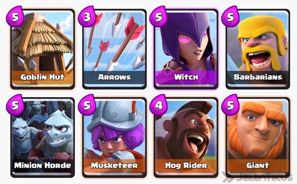 Battle Deck Giant Clash Royale 7