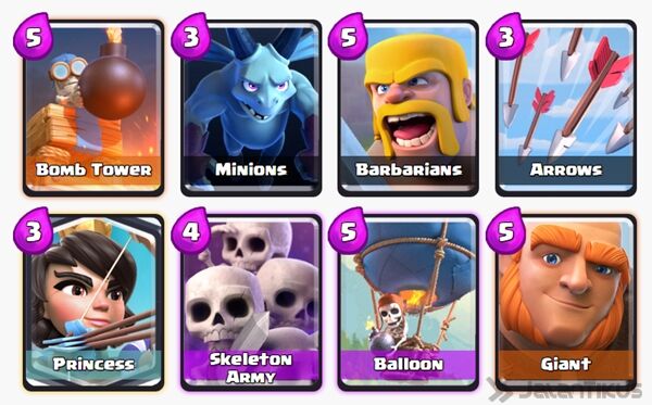 Battle Deck Giant Clash Royale 8