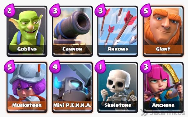 Battle Deck Giant Clash Royale 9