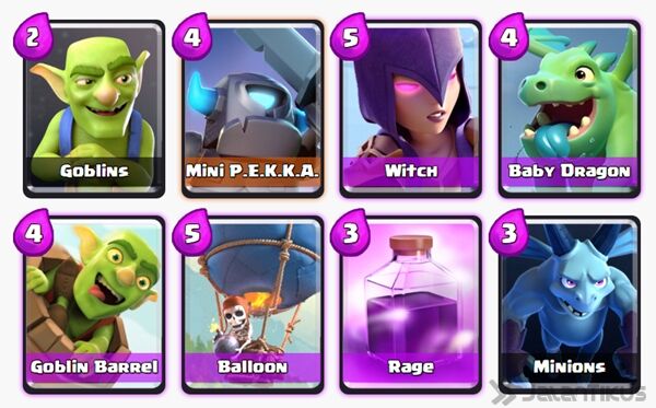 Battle Deck Mini Pekka Clash Royale 3