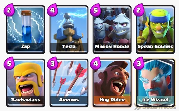 Battle Deck Ice Wizard Clash Royale 21