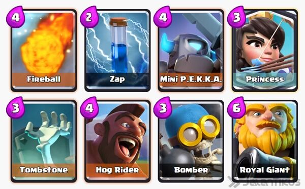 Battle Deck Princess Clash Royale 15