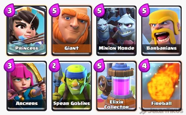 Battle Deck Princess Clash Royale 32