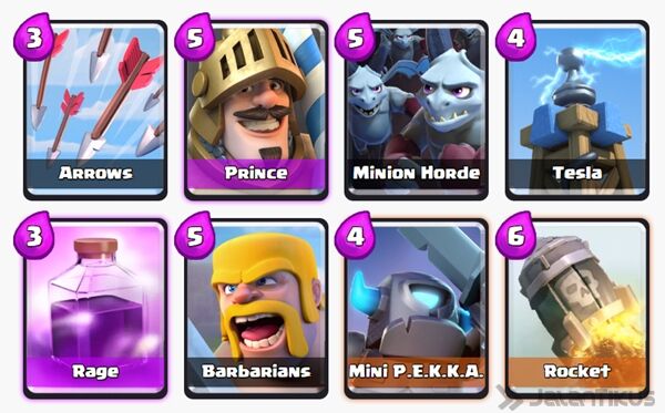 Battle Deck Prince Clash Royale 1