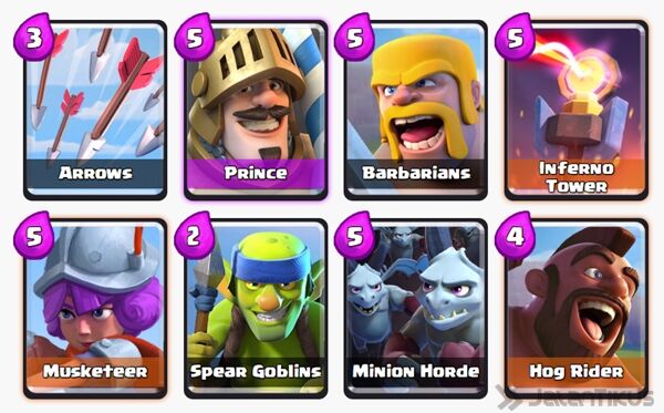 Battle Deck Prince Clash Royale 10