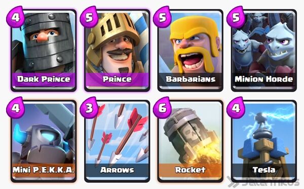 Battle Deck Prince Clash Royale 2
