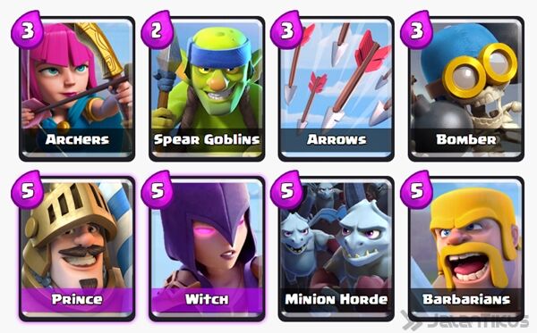 Battle Deck Prince Clash Royale 4