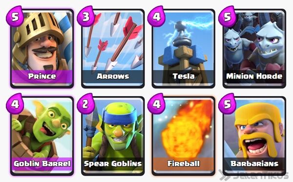 Battle Deck Prince Clash Royale 6