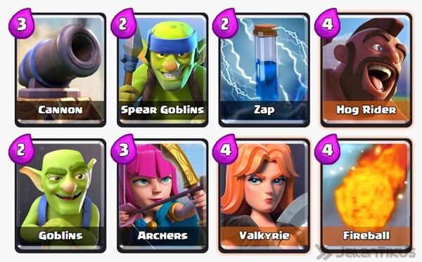 Battle Deck Valkyrie Clash Royale 1